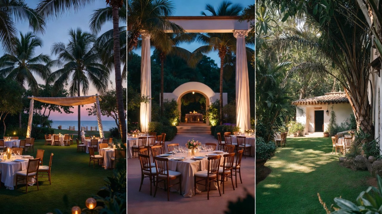 3 Cómo elegir jardines para boda íntima según su estilo