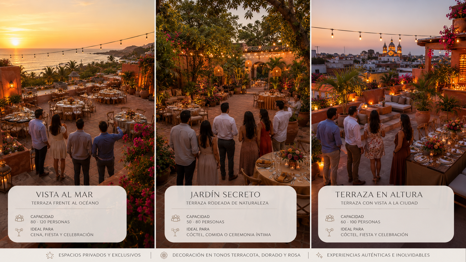Espacios exclusivos para eventos elegantes