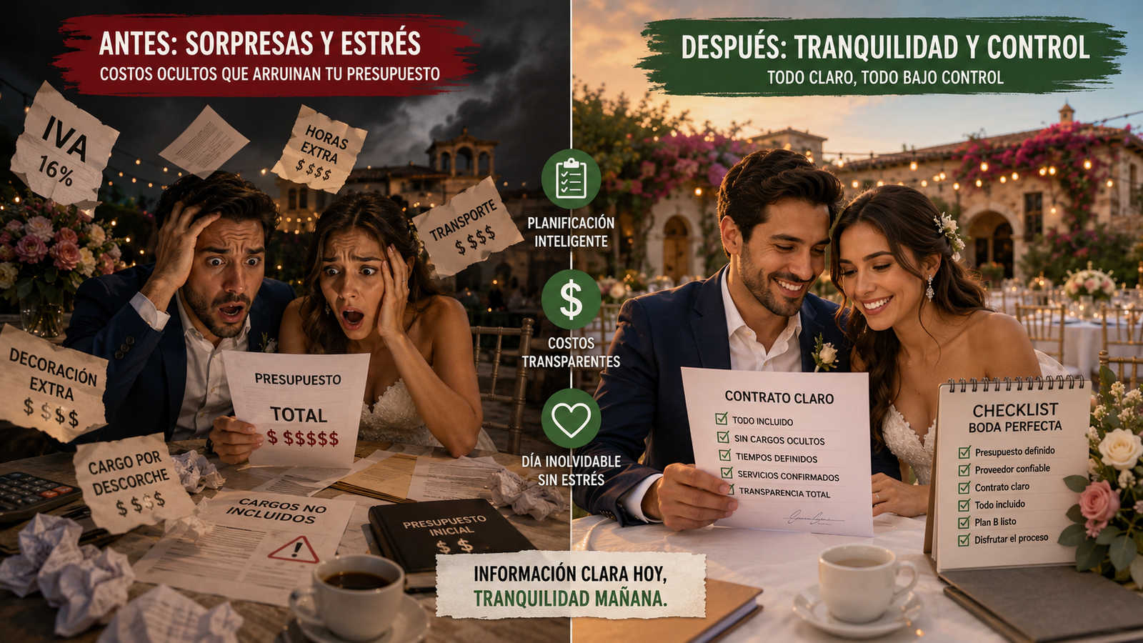 Errores que elevan el presupuesto al final.